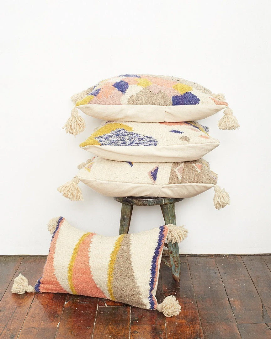 Minna Diagonal Pillow - Original Handcrafted 7 Minna Diagonal Pillow - Original Handcrafted