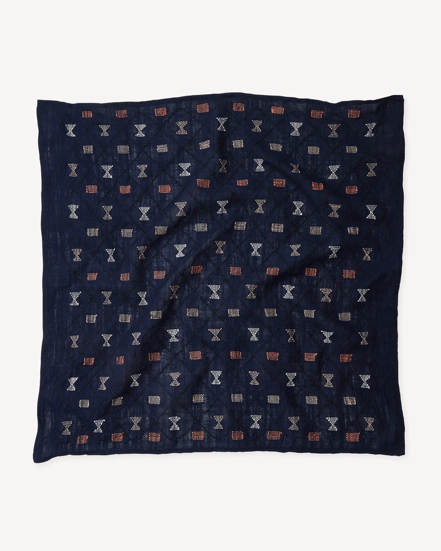 Minna Elle Bandana - Indigo Accessories 5 Minna Elle Bandana - Indigo Accessories