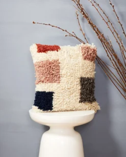 Minna Formas Shag Pillow Handcrafted