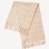 Minna Peach Grid Towel 2 Minna Peach Grid Towel