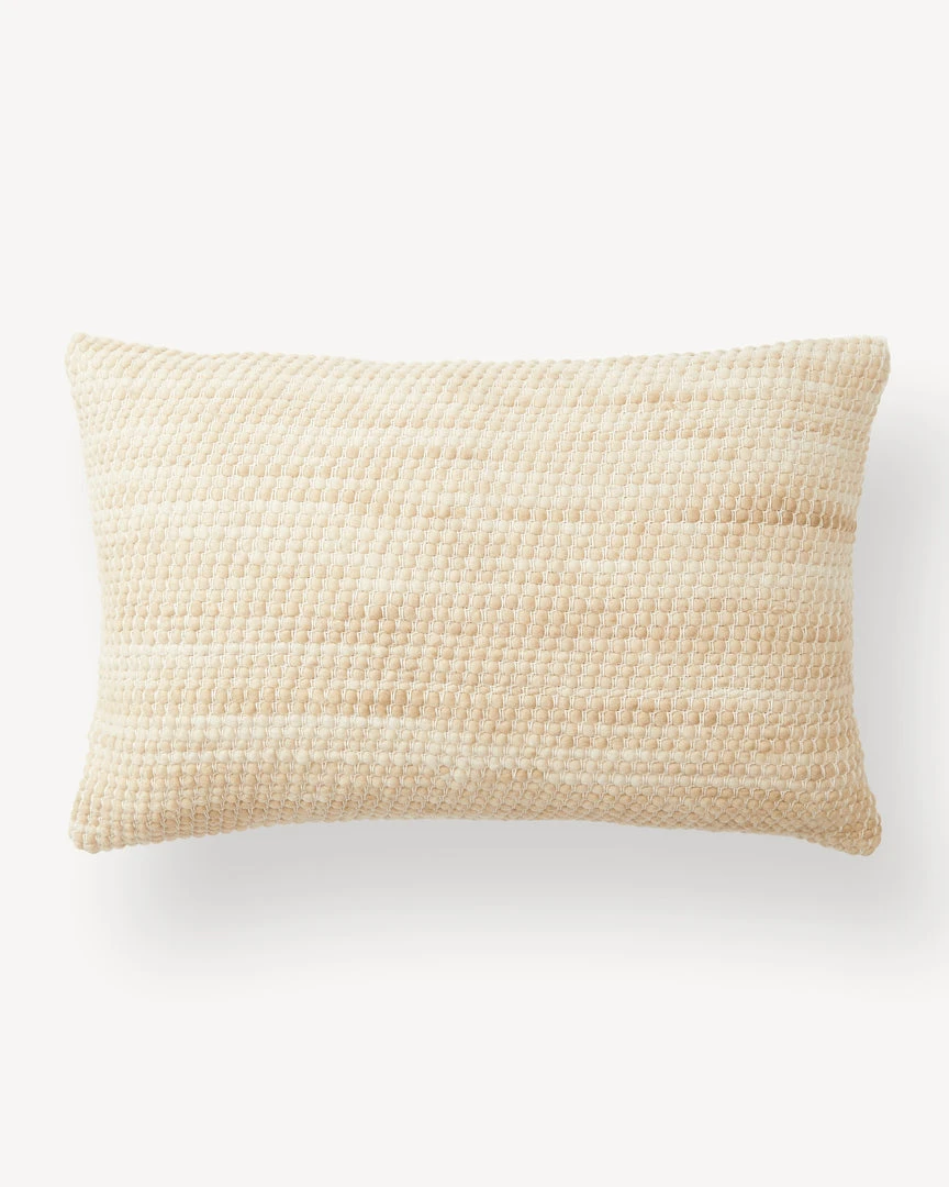 Minna Sheila Merino Lumbar Pillow - Wheat 4 Minna Sheila Merino Lumbar Pillow - Wheat