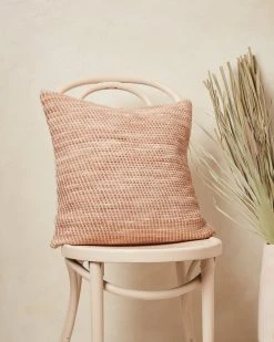 Minna Sheila Merino Throw Pillow - Salmon Home Goods