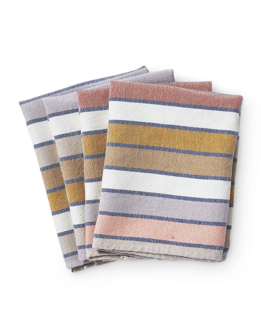 Minna Sunrise Stripe Napkin Set Kitchen + Dining 4 Minna Sunrise Stripe Napkin Set Kitchen + Dining