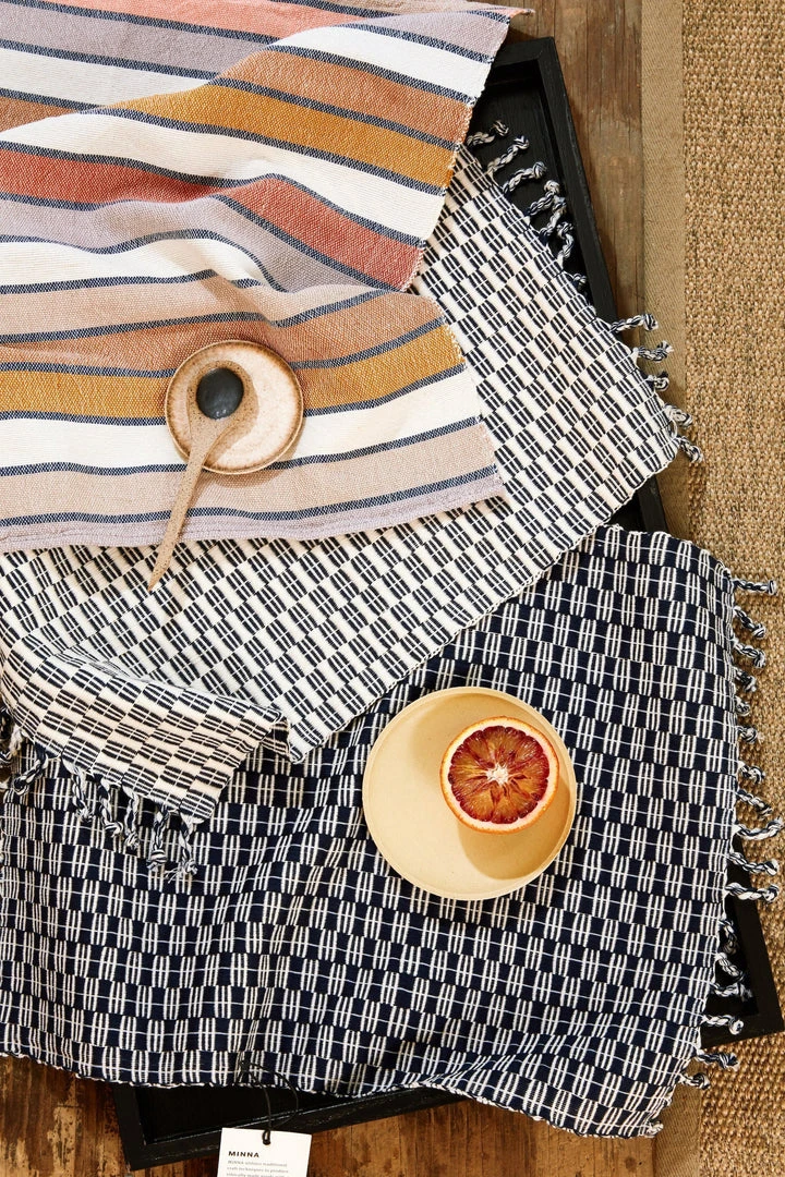 Minna Sunrise Stripe Napkin Set Kitchen + Dining 6 Minna Sunrise Stripe Napkin Set Kitchen + Dining