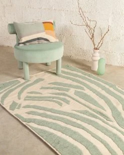 Kiliim Mint Markings Wool Rug