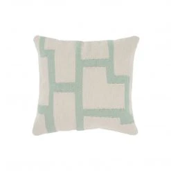 Kiliim Mint Tetris Wool Throw Pillow Cover New Arrivals