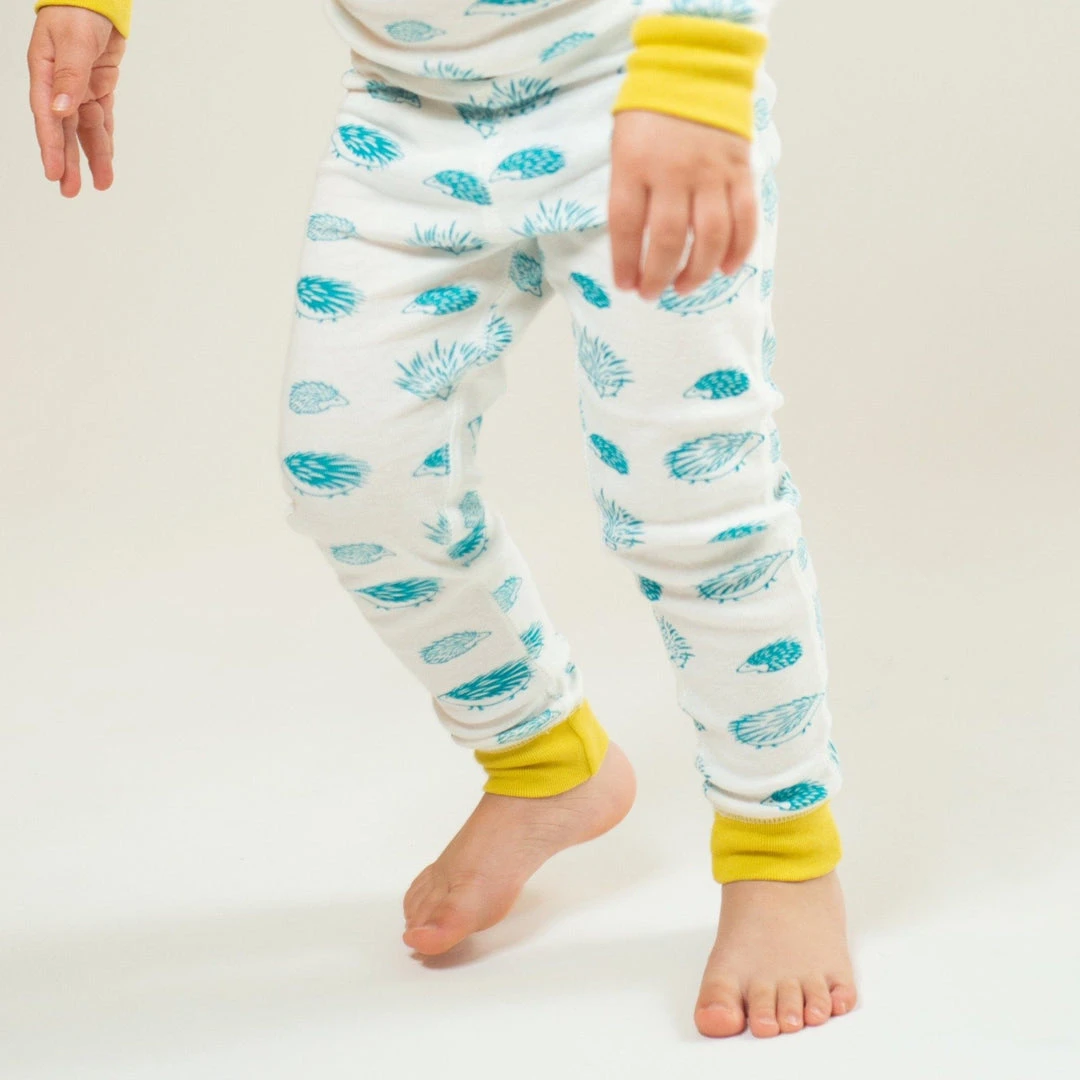 Mirasa Design Kids' Porcupine Pajama Set - Blue + Celery Kids' + Baby 4 Mirasa Design Kids' Porcupine Pajama Set - Blue + Celery Kids' + Baby