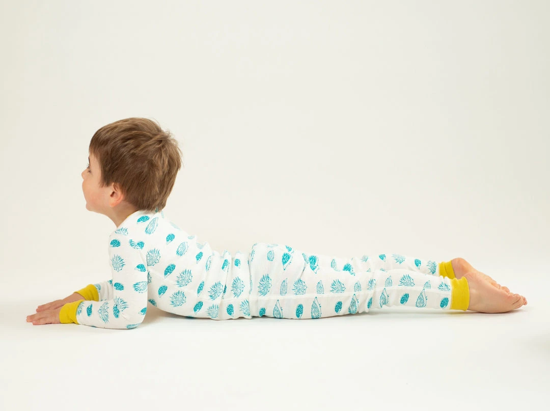 Mirasa Design Kids' Porcupine Pajama Set - Blue + Celery Kids' + Baby 7 Mirasa Design Kids' Porcupine Pajama Set - Blue + Celery Kids' + Baby