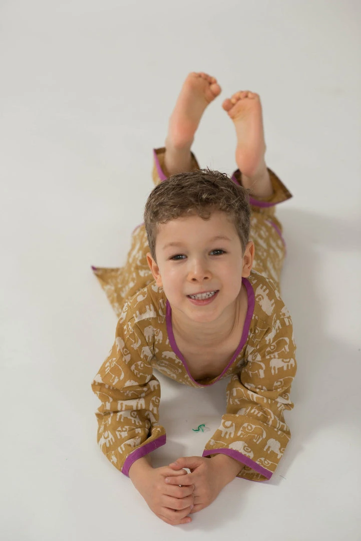 Mirasa Design Baby Elephant Tunic - Forest Yellow 6 Mirasa Design Baby Elephant Tunic - Forest Yellow