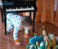 Mirasa Design Baby Footed Elephant Onesie - Orange