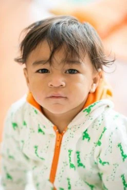 Mirasa Design Baby Giraffe Hoodie - Orange