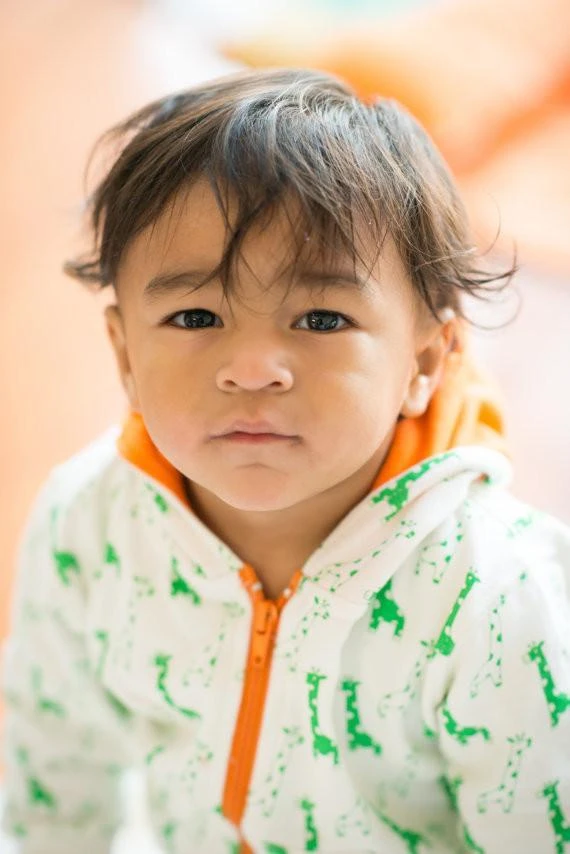 Mirasa Design Baby Giraffe Hoodie - Orange 4 Mirasa Design Baby Giraffe Hoodie - Orange