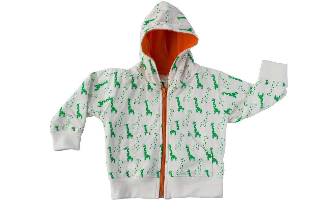 Mirasa Design Baby Giraffe Hoodie - Orange 3 Mirasa Design Baby Giraffe Hoodie - Orange