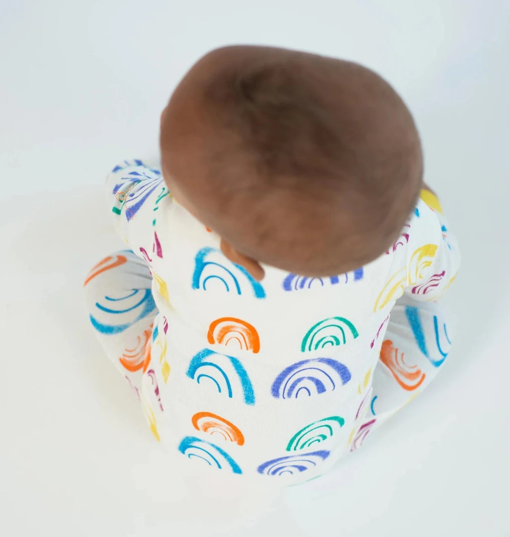 Mirasa Design Baby Footed Rainbow Onesie Kids' + Baby 4 Mirasa Design Baby Footed Rainbow Onesie Kids' + Baby