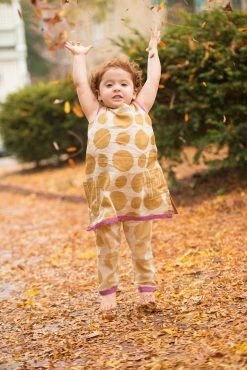 Mirasa Design Kids' + Baby Baby Polka Pants - Forest Yellow 9 Mirasa Design Kids' + Baby Baby Polka Pants - Forest Yellow