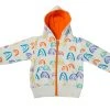 Mirasa Design Kids' + Baby Baby Rainbow Hoodie - Orange 1 Mirasa Design Kids' + Baby Baby Rainbow Hoodie - Orange