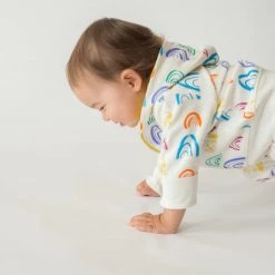 Mirasa Design Kids' + Baby Baby Rainbow Hoodie - Orange 7 Mirasa Design Kids' + Baby Baby Rainbow Hoodie - Orange