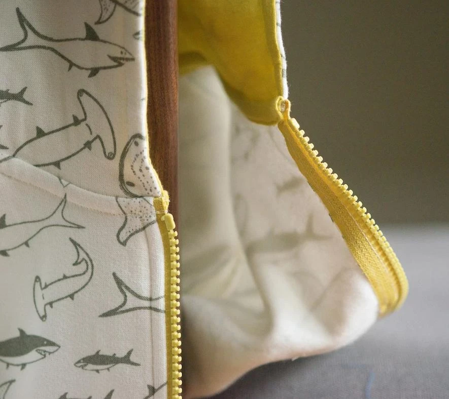 Mirasa Design Kids' + Baby Baby Shark Hoodie - Celery 5 Mirasa Design Kids' + Baby Baby Shark Hoodie - Celery