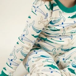 Mirasa Design Kids' Whale Pajama Set - Jade Kids' + Baby