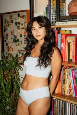 Mary Young Moana Bamboo Hip Bikini Underwear - Sky Blue Underwear + Bras