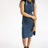 Tonlé Mock Neck Upcycled Dress Clothing
