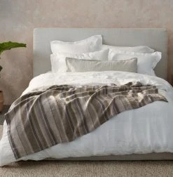 Coyuchi Mojave Linen Blanket - Gray