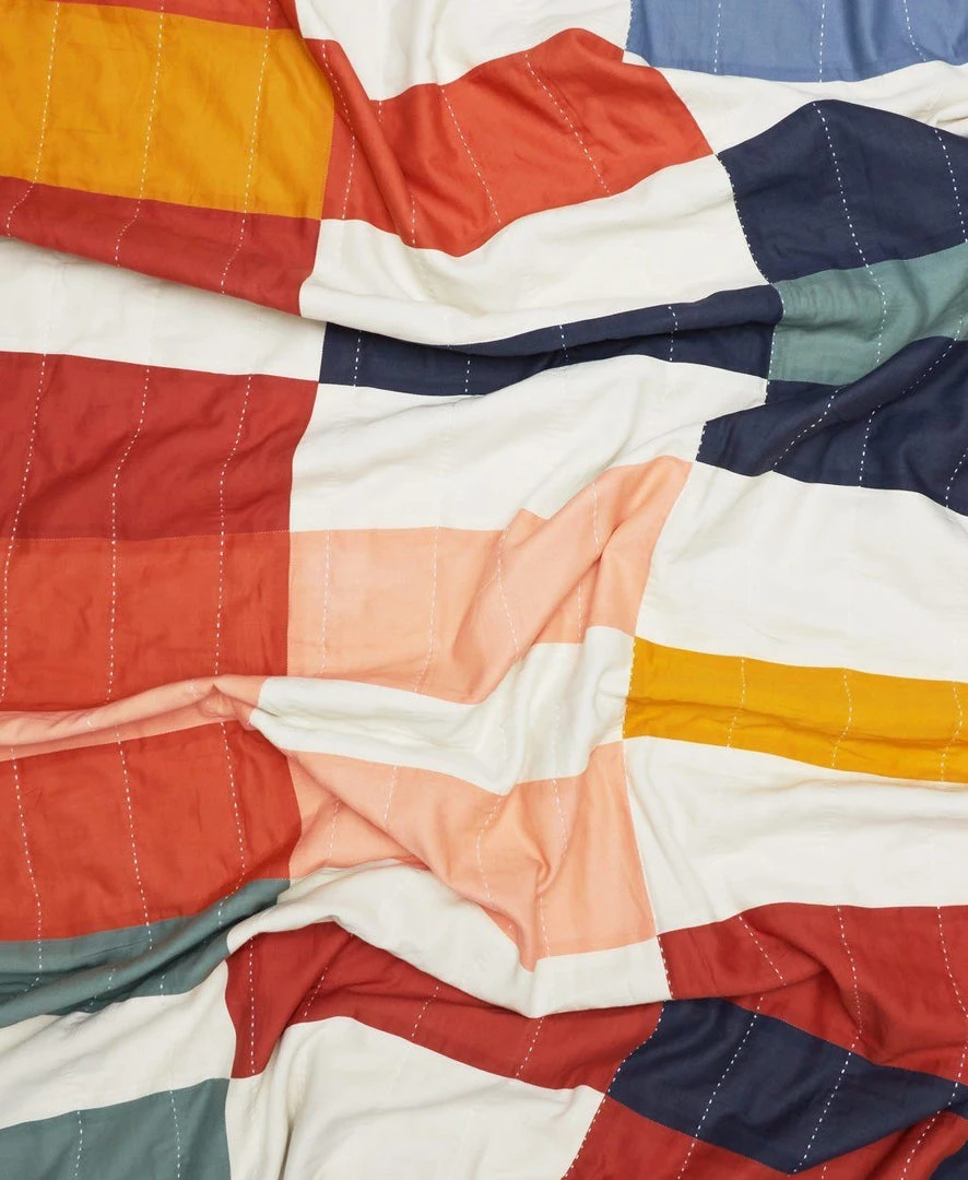 Anchal Home Goods Multi-Check Quilt 11 Anchal Home Goods Multi-Check Quilt