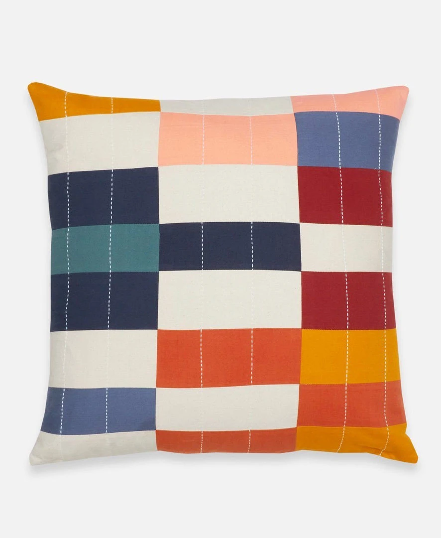 Anchal Multi-Check Throw Pillow 3 Anchal Multi-Check Throw Pillow