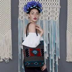 MZ Fair Trade Lost Island Wool Bucket Tote Bag 13 MZ Fair Trade Lost Island Wool Bucket Tote Bag