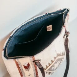 MZ Fair Trade Snowflake Wool Tote Bag 15 MZ Fair Trade Snowflake Wool Tote Bag