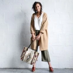 MZ Fair Trade Snowflake Wool Tote Bag 14 MZ Fair Trade Snowflake Wool Tote Bag