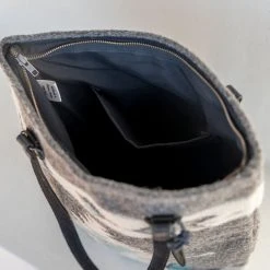 MZ Fair Trade Starlight Wool Bucket Tote Bag