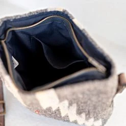 MZ Fair Trade Stormy Skies Wool Crossbody Bag