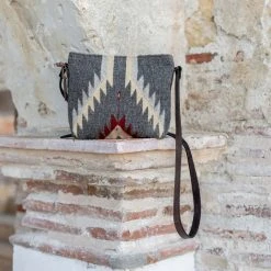 MZ Fair Trade Stormy Skies Wool Crossbody Bag