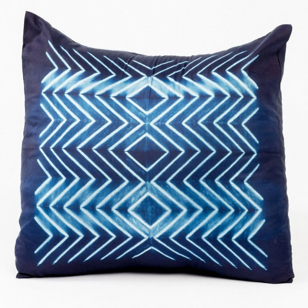 Studio Variously Naami Silk Throw Pillow - Indigo Home Goods 3 Studio Variously Naami Silk Throw Pillow - Indigo Home Goods