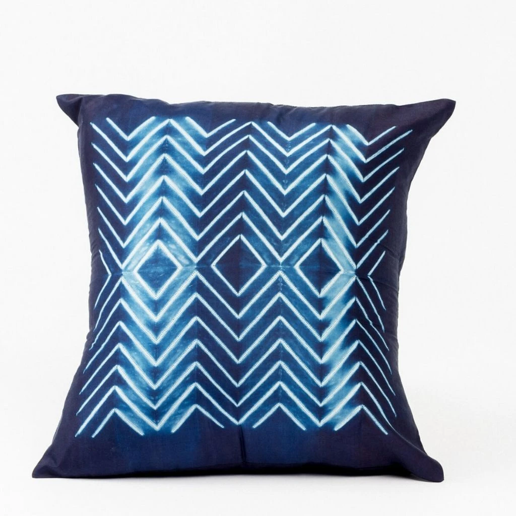 Studio Variously Naami Silk Throw Pillow - Indigo Home Goods 4 Studio Variously Naami Silk Throw Pillow - Indigo Home Goods
