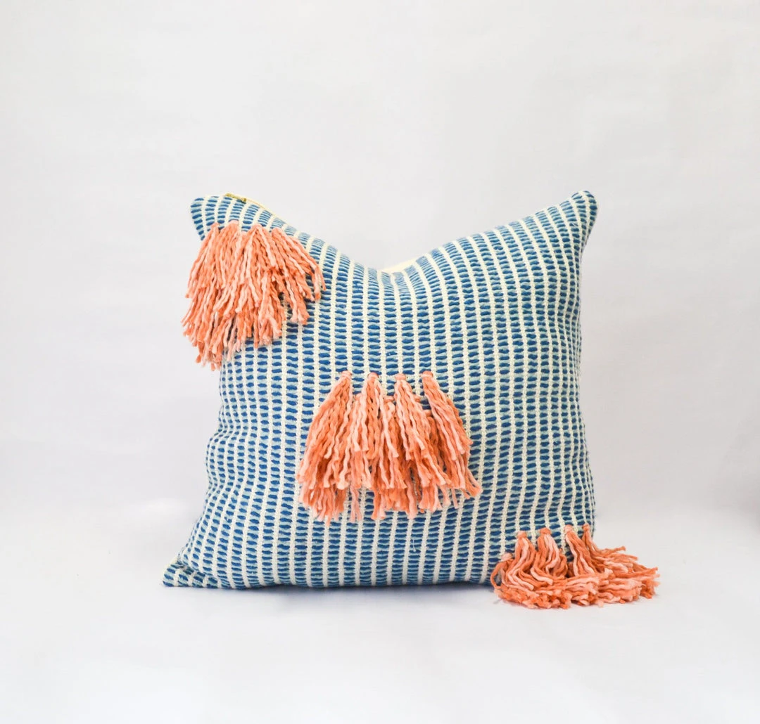 Zuahaza Naidi Throw Pillow Cover With Tassels 3 Zuahaza Naidi Throw Pillow Cover With Tassels