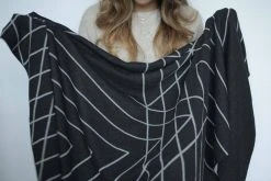 Newly Goods Monoline Triangles Recycled Throw Blanket Home Goods