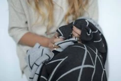 Newly Goods Monoline Triangles Recycled Throw Blanket Home Goods