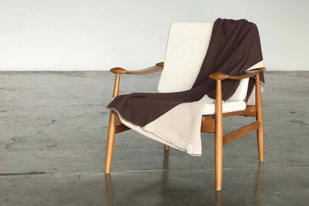 Newly Goods Handcrafted Roja Whipstitch Recycled Throw Blanket 3 Newly Goods Handcrafted Roja Whipstitch Recycled Throw Blanket