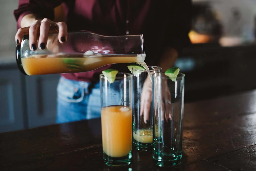 Newly Goods Tavola Recycled Glass Pitcher Handcrafted 6 Newly Goods Tavola Recycled Glass Pitcher Handcrafted