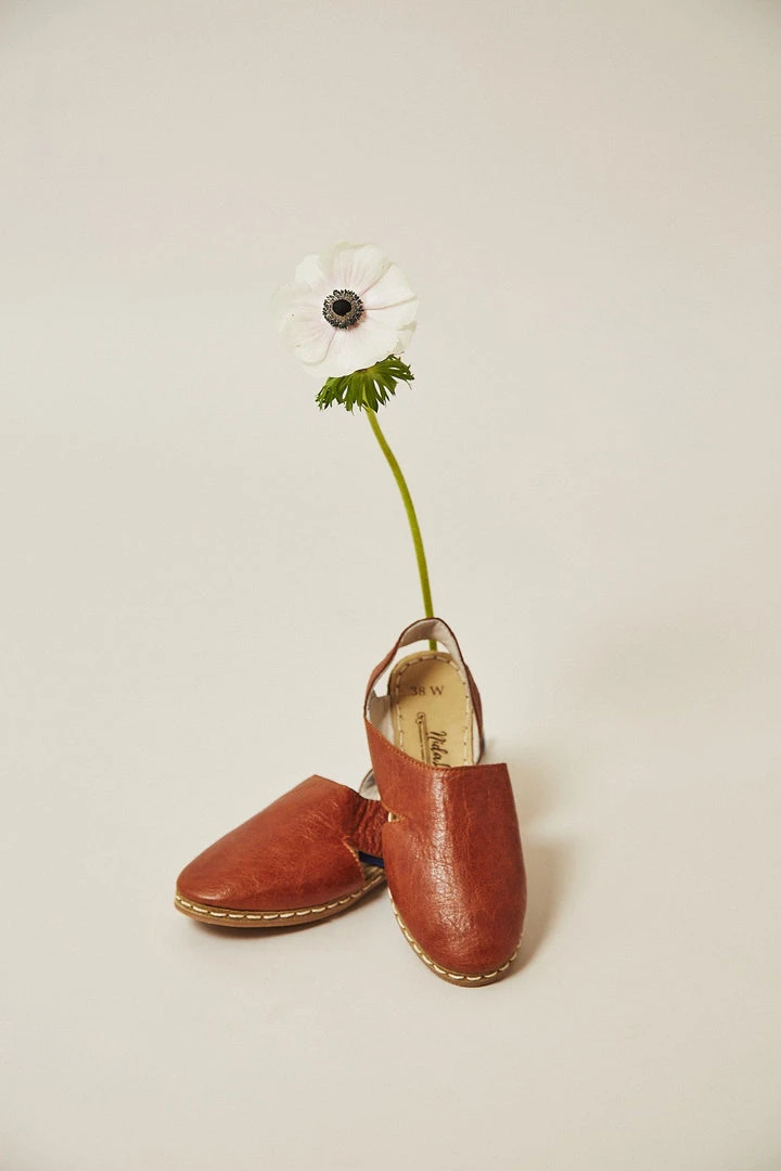 Nida Lu Handmade Shoes Women's Antalya Slip-On Flat - Coconut 6 Nida Lu Handmade Shoes Women's Antalya Slip-On Flat - Coconut