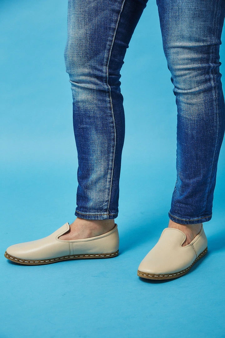 Nida Lu Handmade Men's Deniz Loafer - Bone 4 Nida Lu Handmade Men's Deniz Loafer - Bone