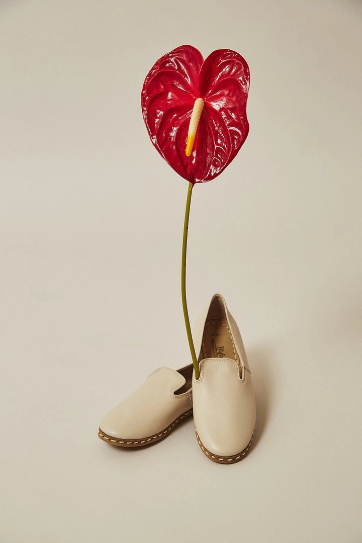 Nida Lu Handmade Men's Deniz Loafer - Bone 5 Nida Lu Handmade Men's Deniz Loafer - Bone