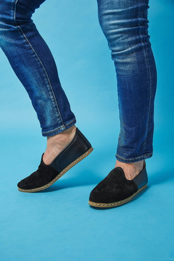 Nida Lu Handmade Men's Emir Loafer - Two Tone Onyx 4 Nida Lu Handmade Men's Emir Loafer - Two Tone Onyx