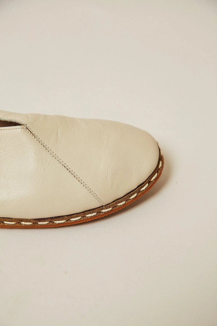 Nida Lu Handmade Women's Lu Loafer - Bone 6 Nida Lu Handmade Women's Lu Loafer - Bone