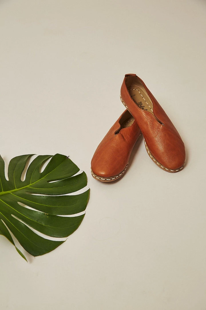 Nida Lu Handmade Women's Lu Loafer - Tobacco 6 Nida Lu Handmade Women's Lu Loafer - Tobacco