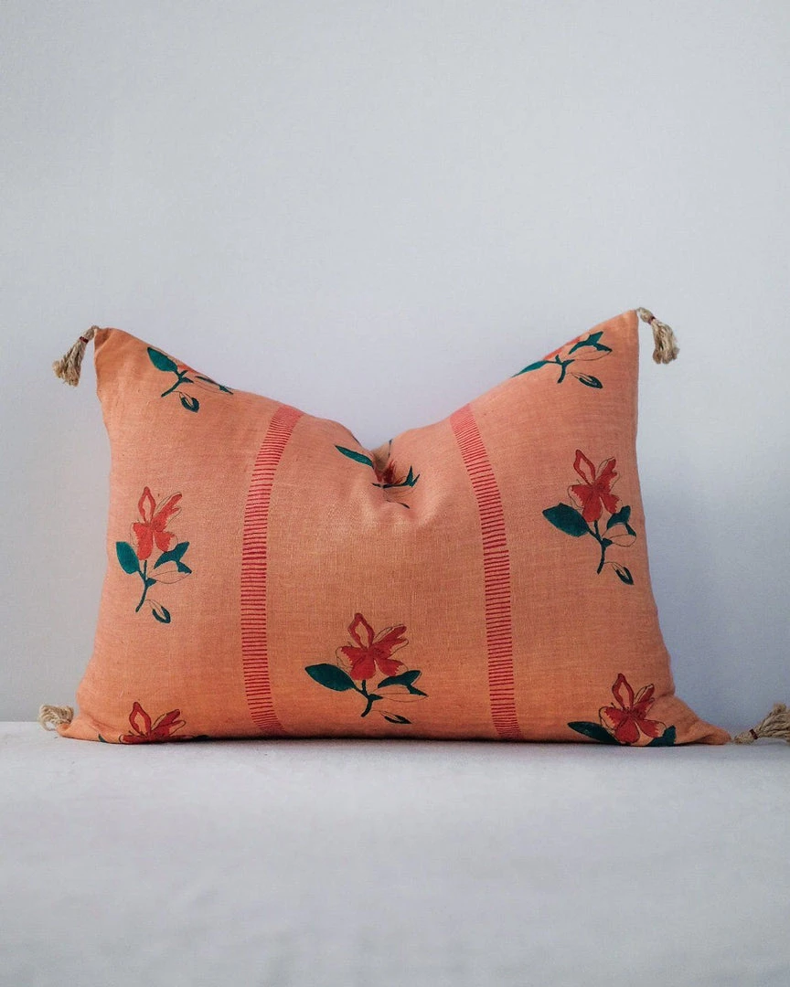 Soil To Studio Best Sellers Nina Linen Throw Pillow Cover - Terracota 3 Soil To Studio Best Sellers Nina Linen Throw Pillow Cover - Terracota