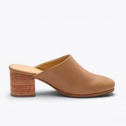Nisolo Shoes All-Day Heeled Mule - Almond