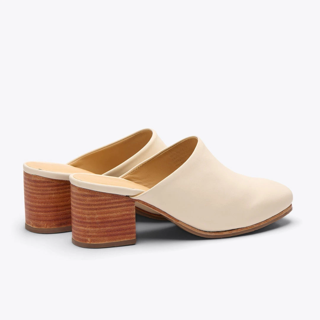 Nisolo All-Day Heeled Mule - Bone 9 Nisolo All-Day Heeled Mule - Bone